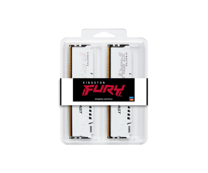 Pamięć RAM KINGSTON DDR5 Fury Beast 32GB(2*16GB)/5600 CL36 biała KF556C36BWEK2-32
